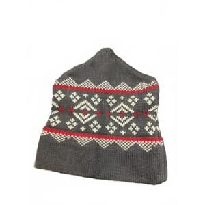 West Hill Weavers Stowe Vermont Wool Beanie Hat with Nordic Pattern